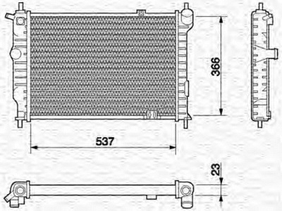 MAGNETI MARELLI 350213585000 -  Радиатор, охлаждение двигателя